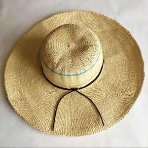 Roxy Floppy Brim Sun Summer Straw Hat O/S